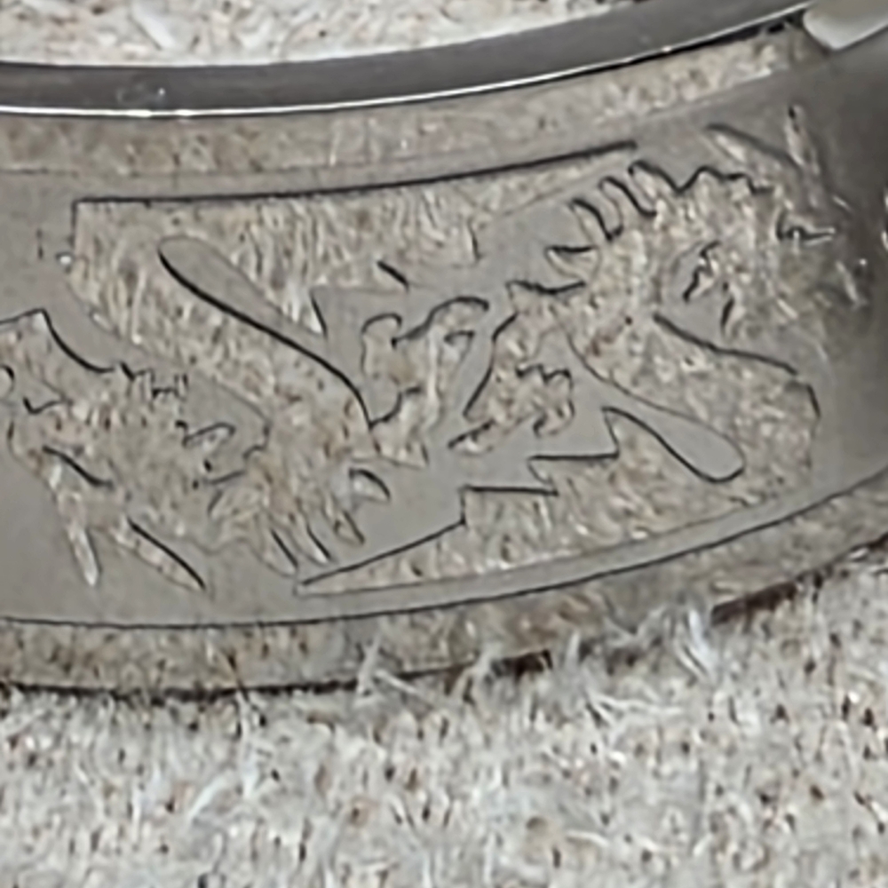 Stainless Steel Men's Dragon Ring (813) - Picture 2 of 3